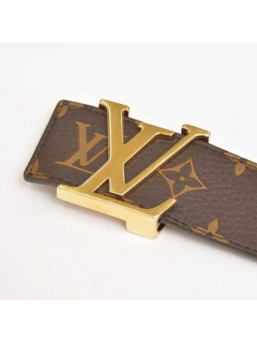 Louis Vuitton Supreme Ceinture LV Belt 90/36 Brown Gold